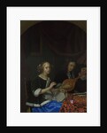 A Woman singing and a Man with a Cittern, ca. 1665-1667 by Godfried Cornelisz Schalcken