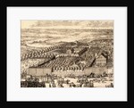 German Quarter (Nemetskaya sloboda) in Moscow (left part), 1705 by Adriaan Schoonebeek