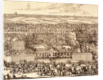 German Quarter (Nemetskaya sloboda) in Moscow (right part), 1705 by Adriaan Schoonebeek
