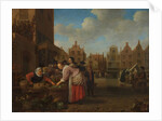 View of the Great Market in Rotterdam, 1654 by Hendrik Maertensz Sorgh