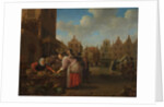View of the Great Market in Rotterdam, 1654 by Hendrik Maertensz Sorgh