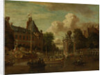 The arrival of the embassy of Muscovy in Amsterdam on August 1697, um 1700 by Abraham Storck