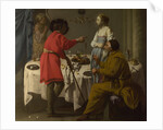 Jacob reproaching Laban for giving him Leah in place of Rachel, 1627 by Hendrick Jansz Terbrugghen