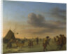Golfers on the Ice near Haarlem, 1668 by Adriaen van de Velde