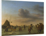 Golfers on the Ice near Haarlem, 1668 by Adriaen van de Velde