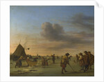 Golfers on the Ice near Haarlem, 1668 by Adriaen van de Velde