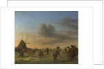 Golfers on the Ice near Haarlem, 1668 by Adriaen van de Velde