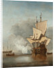 The Cannon Shot, c. 1680 by Willem van de Velde the Younger