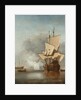 The Cannon Shot, c. 1680 by Willem van de Velde the Younger