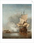 The Cannon Shot, c. 1680 by Willem van de Velde the Younger