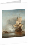 The Cannon Shot, c. 1680 by Willem van de Velde the Younger