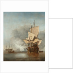 The Cannon Shot, c. 1680 by Willem van de Velde the Younger