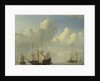 A Dutch Ship coming to Anchor, 1657 by Willem van de Velde the Younger