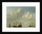 A Dutch Ship coming to Anchor, 1657 by Willem van de Velde the Younger