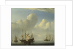 A Dutch Ship coming to Anchor, 1657 by Willem van de Velde the Younger