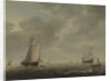 A Dutch Man-of-war and Various Vessels in a Breeze, c. 1640 by Simon de Vlieger