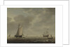A Dutch Man-of-war and Various Vessels in a Breeze, c. 1640 by Simon de Vlieger