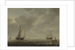 A Dutch Man-of-war and Various Vessels in a Breeze, c. 1640 by Simon de Vlieger
