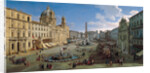 The Piazza Navona in Rome, 1699 by Caspar Adriaensz. van Wittel
