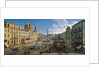 The Piazza Navona in Rome, 1699 by Caspar Adriaensz. van Wittel