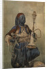 Nubian with a Waterpipe, 1862 by Mihály Zichy
