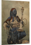 Nubian with a Waterpipe, 1862 by Mihály Zichy