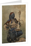Nubian with a Waterpipe, 1862 by Mihály Zichy