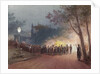 Carrying the coffin with the body of Alexander III from the Small Palace at Livadia, 1895 by Mihály Zichy