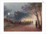 Carrying the coffin with the body of Alexander III from the Small Palace at Livadia, 1895 by Mihály Zichy