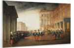 Parade in front of the Anichkov Palace on 26 February 1870, 1870 by Mihály Zichy