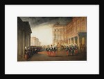 Parade in front of the Anichkov Palace on 26 February 1870, 1870 by Mihály Zichy
