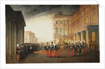 Parade in front of the Anichkov Palace on 26 February 1870, 1870 by Mihály Zichy