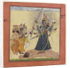 Goddess Bhadrakali Worshipped by the Gods (from a tantric Devi series), c. 1660 by Anonymous