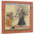 Goddess Bhadrakali Worshipped by the Gods (from a tantric Devi series), c. 1660 by Anonymous