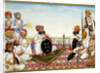 Thakur Dawlat Singh Among Courtiers, ca 1825 by Ghulam Ali Khan