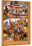 Akbar visits the shrine of Khwajah Muin ad-Din Chishti at Ajmer, ca 1590 by Basawan