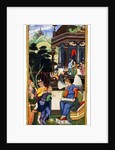 An Angel Conversing with a Group of Europeans, c. 1610 by Indian Art