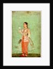 A Lady with Flower and Fly Whisk, c.1630 by Indian Art