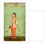 A Lady with Flower and Fly Whisk, c.1630 by Indian Art