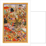 Tayang Khan Presented with the Head of the Mongol Leader Ong Khan (Miniature from Jami al-tawarikh (Universal History), c. 1596 by Miskina