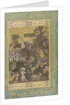 Jamshid Writing on a Rock, ca 1586 by Abd as-Samad