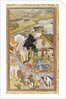 Daud Receives a Robe of Honor from Munim Khan (llustration from The Akbarnama), ca 1604 by Hiranand