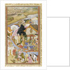 Daud Receives a Robe of Honor from Munim Khan (llustration from The Akbarnama), ca 1604 by Hiranand