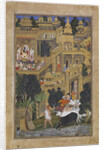 The Lord Krishna in the Golden City, ca 1586 by Kesav Kalan