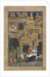 The Lord Krishna in the Golden City, ca 1586 by Kesav Kalan