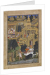 The Lord Krishna in the Golden City, ca 1586 by Kesav Kalan