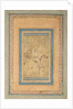 Horseman in a Landscape, Mid of 17th cen by Iranian master