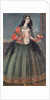 Woman Holding A Bunch of Roses, Mid of the 19th cen by Iranian master