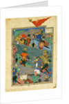 The Battle Between Kay Khusraw and the King of Makran, 1494 by Turkmen Master