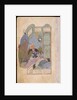 Farhad Carries Shirin and her Horse on his Shoulders, 1431 by Iranian master